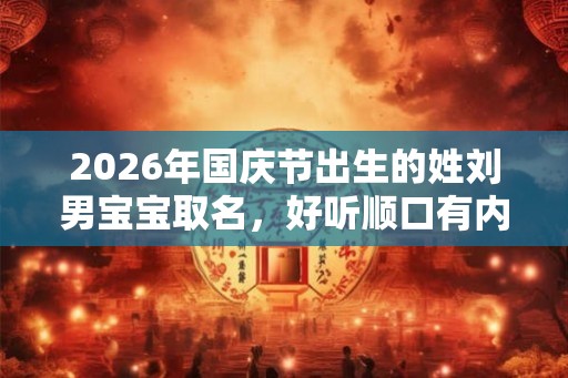 2026年国庆节出生的姓刘男宝宝取名，好听顺口有内涵的好名字大全