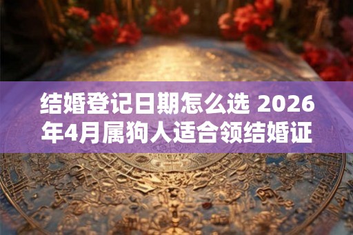 结婚登记日期怎么选 2026年4月属狗人适合领结婚证的日子