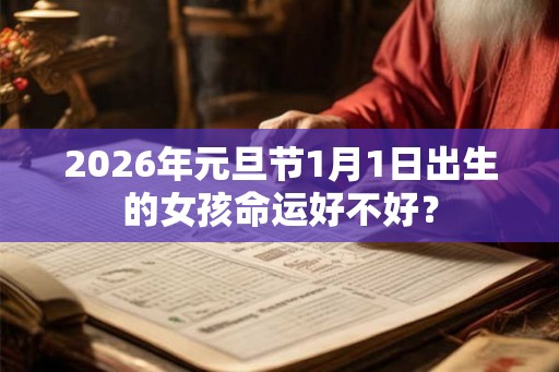 2026年元旦节1月1日出生的女孩命运好不好？