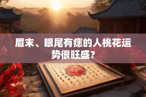 眉末、眼尾有痣的人桃花运势很旺盛？