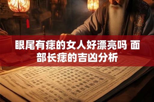眼尾有痣的女人好漂亮吗 面部长痣的吉凶分析