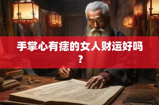 手掌心有痣的女人财运好吗？
