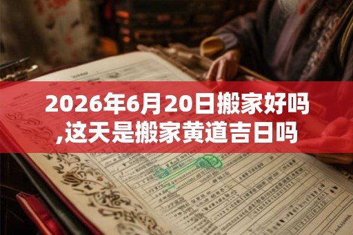 2026年6月20日搬家好吗,这天是搬家黄道吉日吗