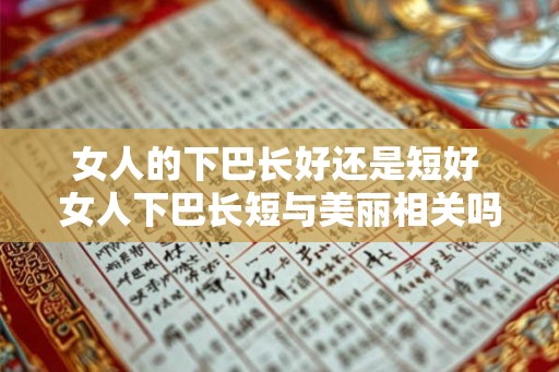 女人的下巴长好还是短好 女人下巴长短与美丽相关吗