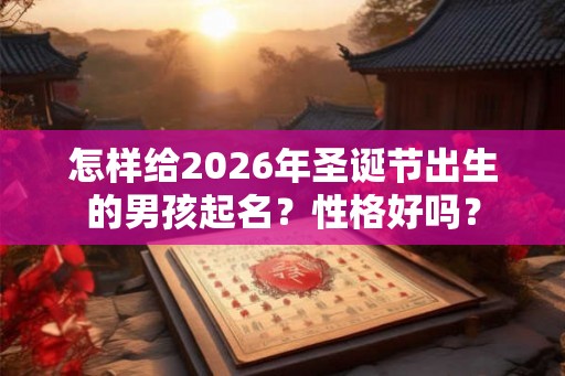 怎样给2026年圣诞节出生的男孩起名？性格好吗？