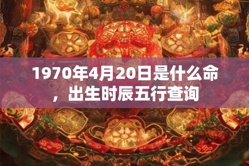 1970年4月20日是什么命，出生时辰五行查询