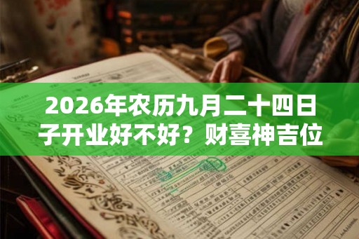 2026年农历九月二十四日子开业好不好？财喜神吉位在哪？