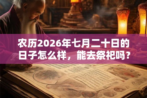 农历2026年七月二十日的日子怎么样,能去祭祀吗? 农历2026年七月二十日的日子怎么样,能去祭祀吗?