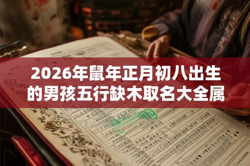 2026年鼠年正月初八出生的男孩五行缺木取名大全属木的字