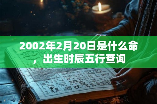 2002年2月20日是什么命，出生时辰五行查询