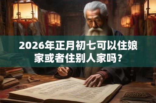 2026年正月初七可以住娘家或者住别人家吗？
