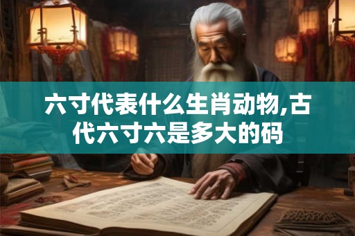 六寸代表什么生肖动物,古代六寸六是多大的码