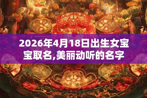 2026年4月18日出生女宝宝取名,美丽动听的名字