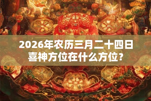 2026年农历三月二十四日喜神方位在什么方位? 2026年农历三月二十四日喜神方位在什么方位?