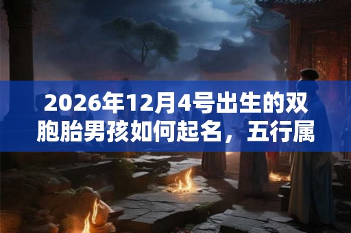 2026年12月4号出生的双胞胎男孩如何起名，五行属什么