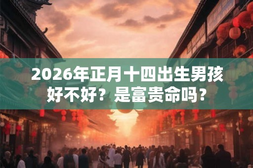 2026年正月十四出生男孩好不好？是富贵命吗？