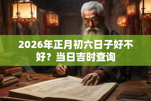 2026年正月初六日子好不好？当日吉时查询