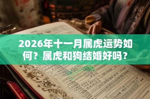 2026年十一月属虎运势如何？属虎和狗结婚好吗？