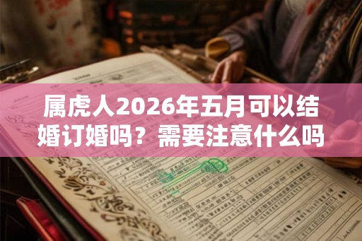 属虎人2026年五月可以结婚订婚吗？需要注意什么吗？