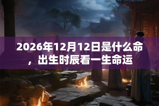 2026年12月12日是什么命，出生时辰看一生命运