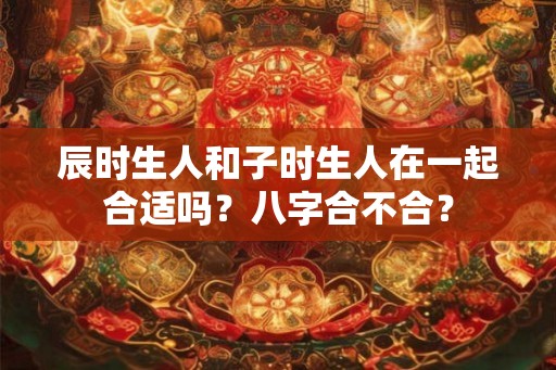 辰时生人和子时生人在一起合适吗？八字合不合？