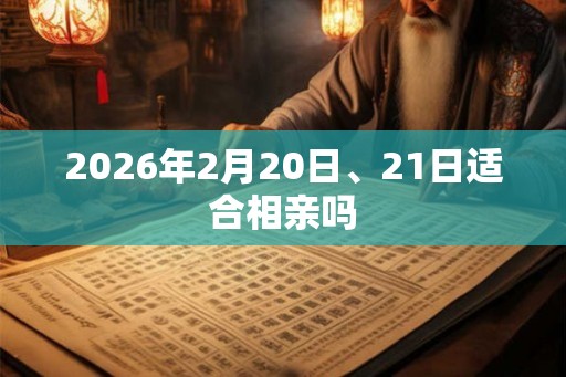 2026年2月20日、21日适合相亲吗