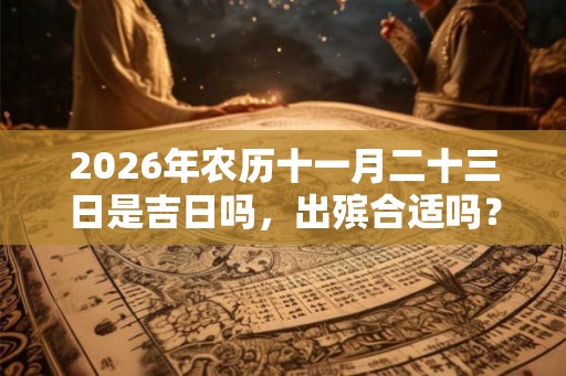 2026年农历十一月二十三日是吉日吗，出殡合适吗？