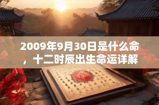 2009年9月30日是什么命，十二时辰出生命运详解