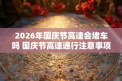 2026年国庆节高速会堵车吗 国庆节高速通行注意事项