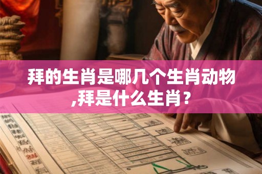 拜的生肖是哪几个生肖动物,拜是什么生肖? 拜的生肖是哪几个生肖动物,拜是什么生肖?