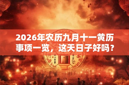 2026年农历九月十一黄历事项一览，这天日子好吗？