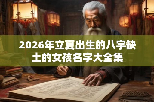 2026年立夏出生的八字缺土的女孩名字大全集