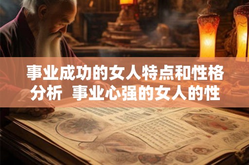 事业成功的女人特点和性格分析  事业心强的女人的性格