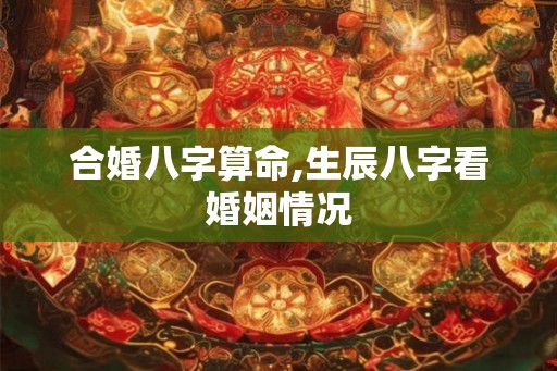 合婚八字算命,生辰八字看婚姻情况