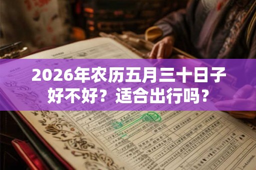2026年农历五月三十日子好不好？适合出行吗？