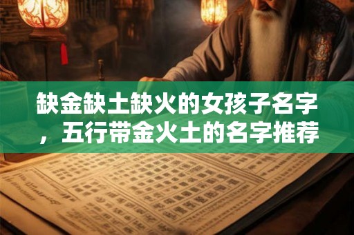 缺金缺土缺火的女孩子名字，五行带金火土的名字推荐