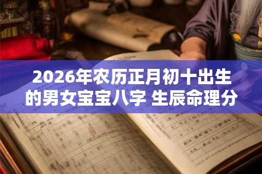 2026年农历正月初十出生的男女宝宝八字 生辰命理分析取名