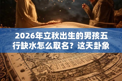 2026年立秋出生的男孩五行缺水怎么取名？这天卦象好吗？