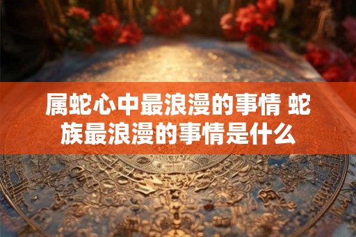 属蛇心中最浪漫的事情 蛇族最浪漫的事情是什么