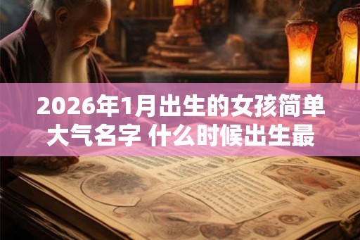 2026年1月出生的女孩简单大气名字 什么时候出生最幸运 2026年1月出生的女孩简单大气名字 什么时候出生最幸运