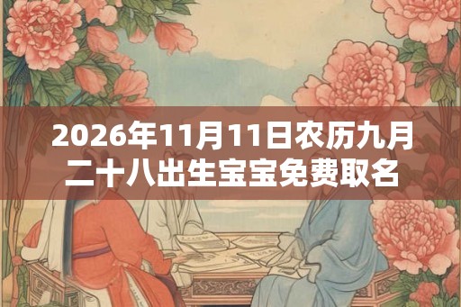 2026年11月11日农历九月二十八出生宝宝免费取名