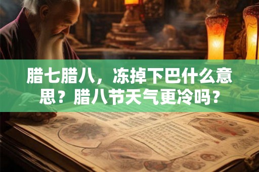 腊七腊八，冻掉下巴什么意思？腊八节天气更冷吗？