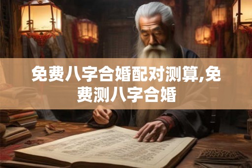免费八字合婚配对测算,免费测八字合婚