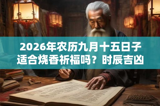2026年农历九月十五日子适合烧香祈福吗？时辰吉凶如何？