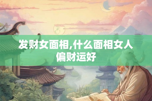 发财女面相,什么面相女人偏财运好