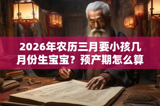 2026年农历三月要小孩几月份生宝宝？预产期怎么算？