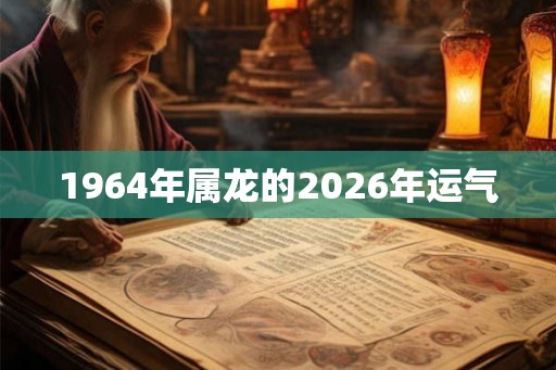 1964年属龙的2026年运气 1964年属龙的2026年运气