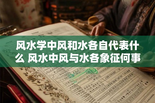 风水学中风和水各自代表什么 风水中风与水各象征何事