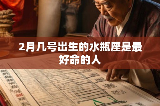 2月几号出生的水瓶座是最好命的人