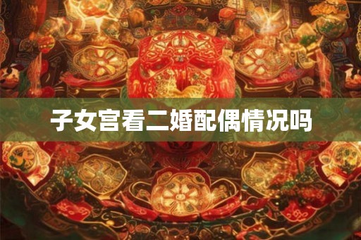 子女宫看二婚配偶情况吗 子女宫看二婚配偶情况吗